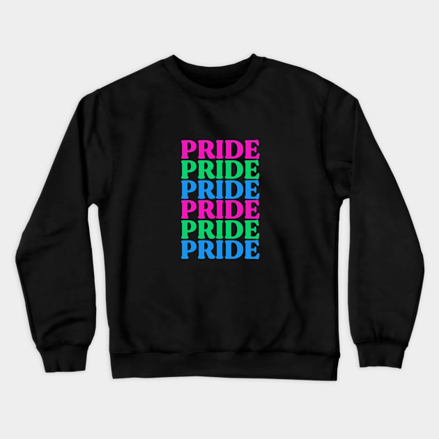 PRIDE Polysexual Flag Crewneck Sweatshirt by jverdi28